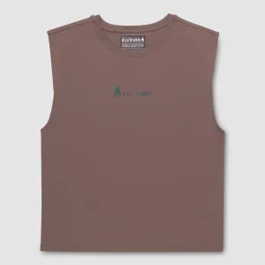 Elyzion "Orient" Sleeveless T-shirt - Coffee Quartz
