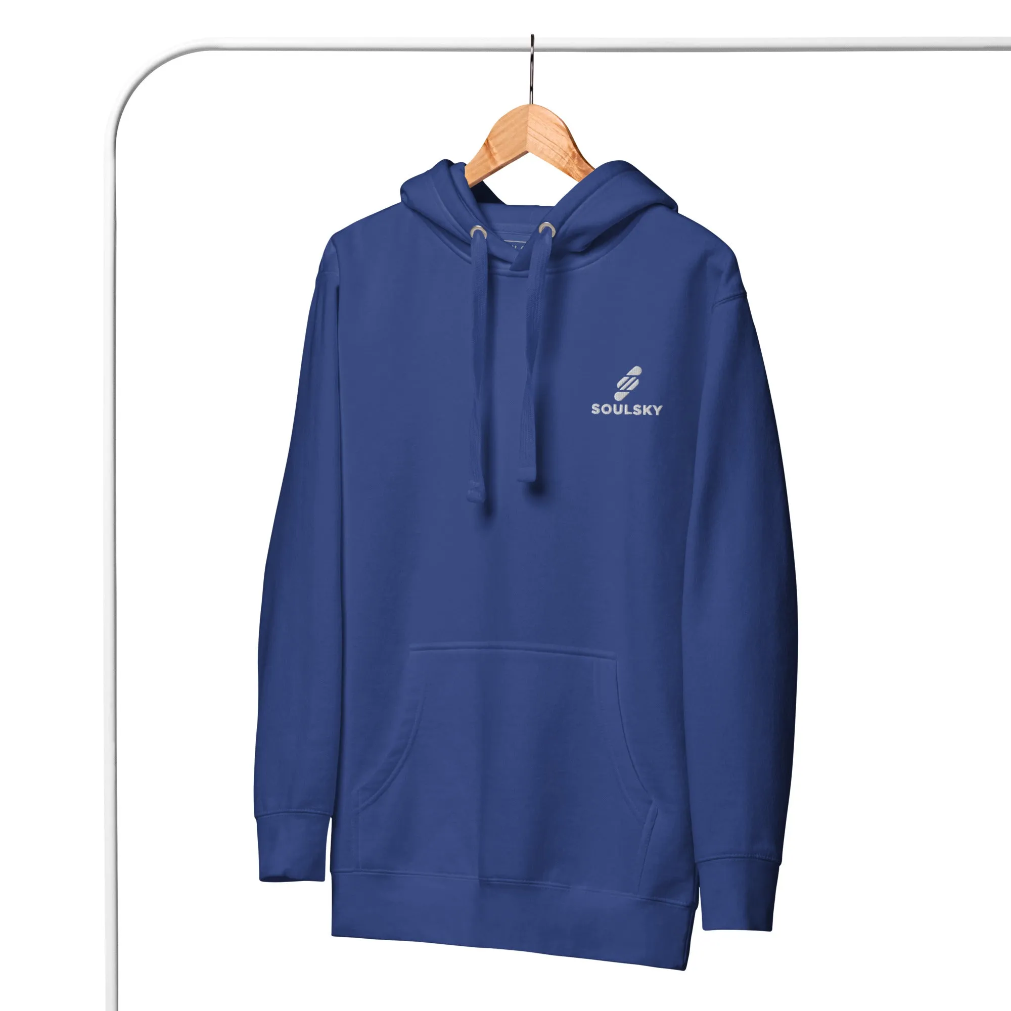 Embroidered Logo Popover Hoodie - Royal Blue
