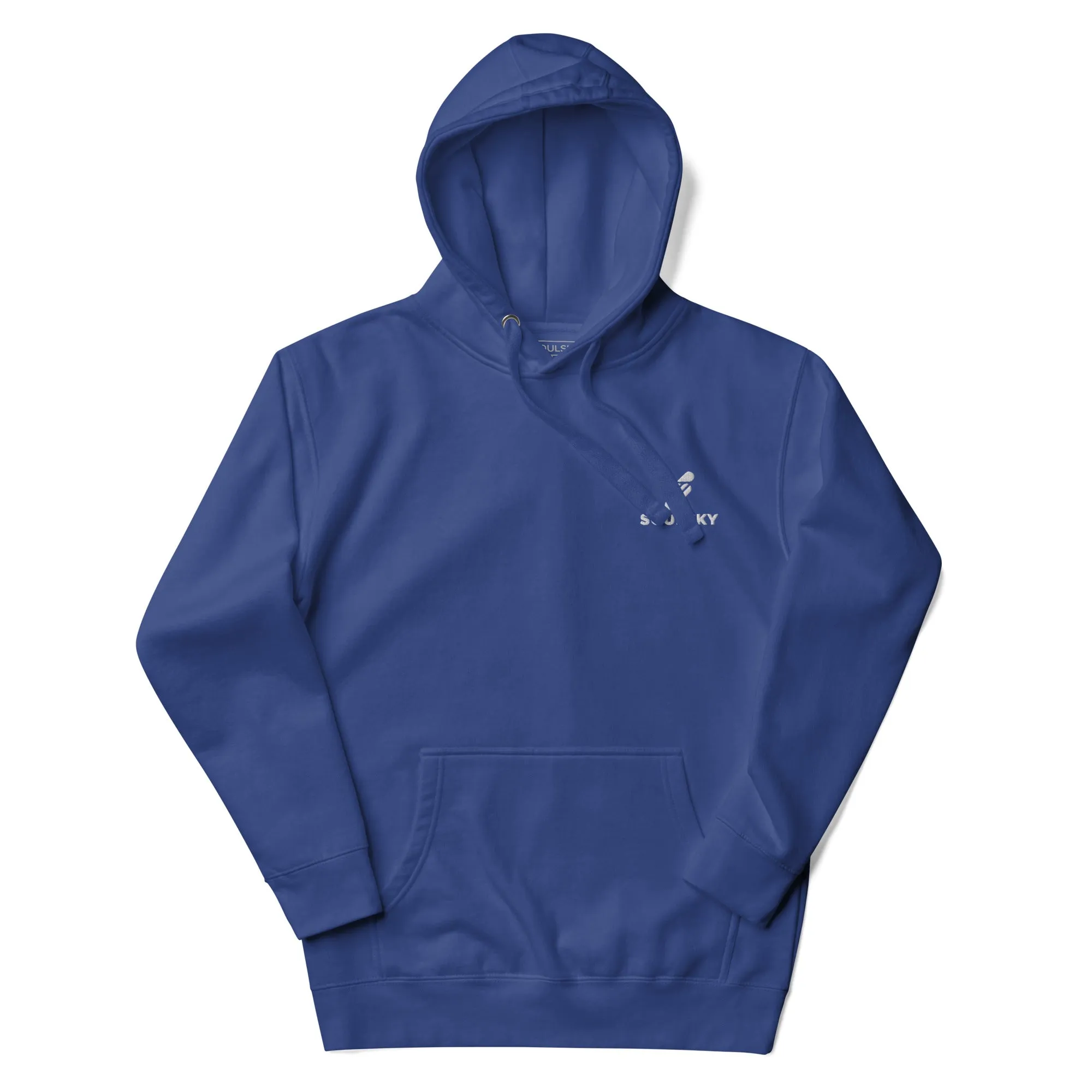 Embroidered Logo Popover Hoodie - Royal Blue