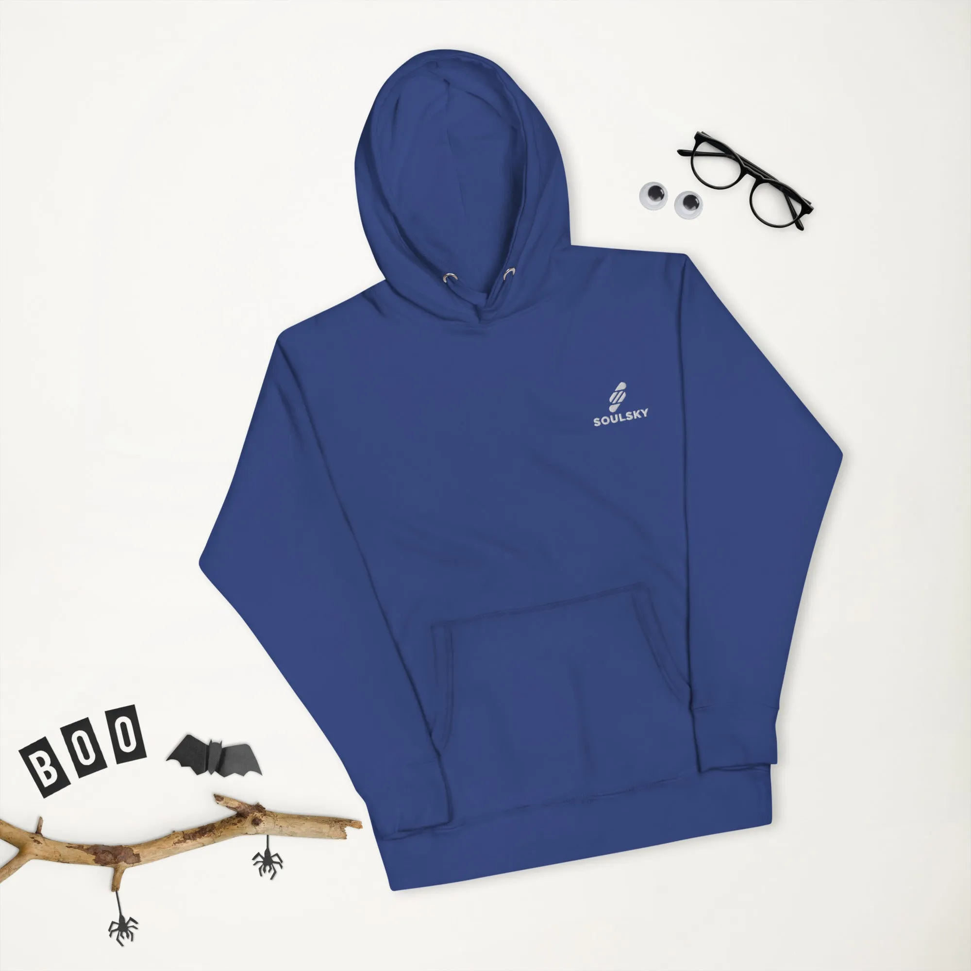 Embroidered Logo Popover Hoodie - Royal Blue