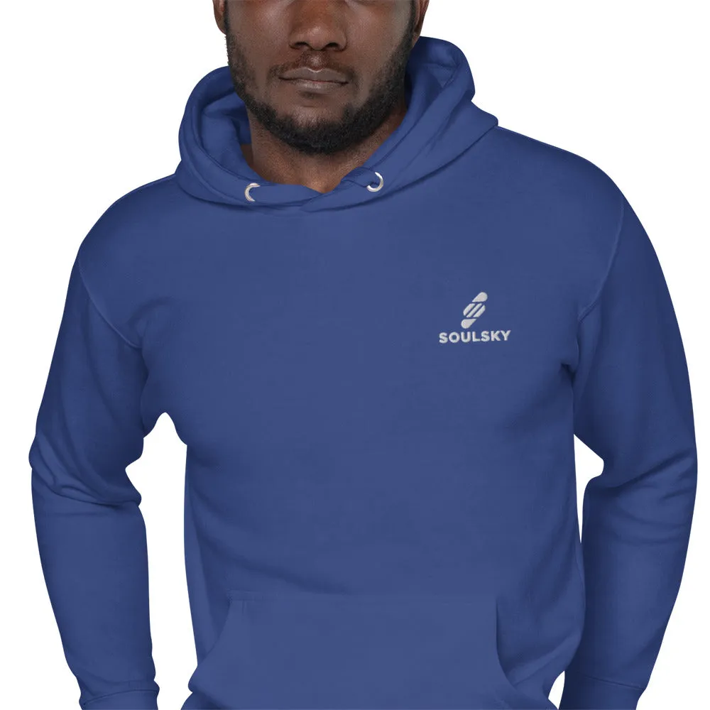 Embroidered Logo Popover Hoodie - Royal Blue