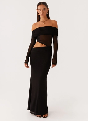 Emery Maxi Dress - Black Cozy Design