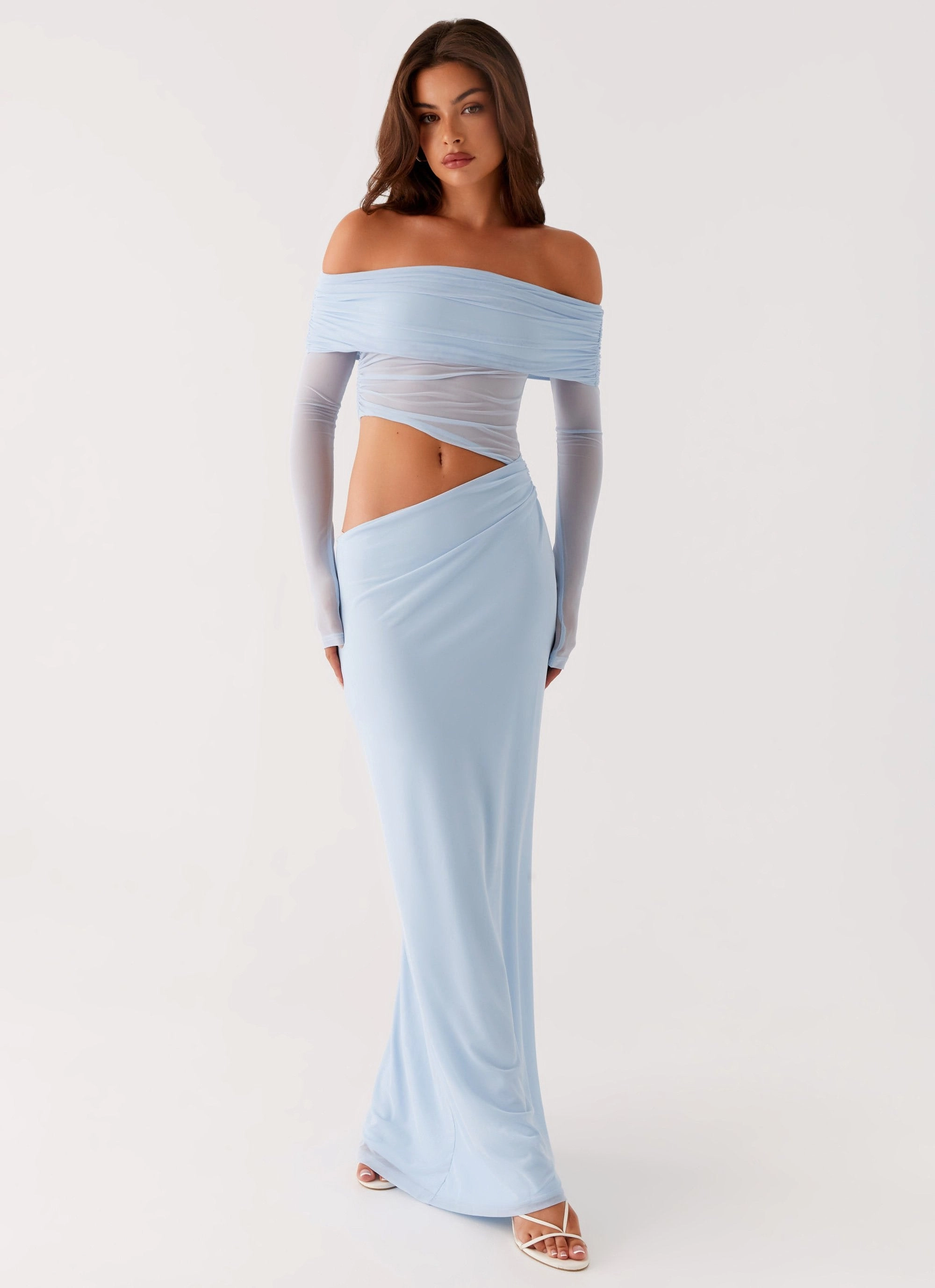 Cozy Fit Comfortable travel dress Emery Maxi Dress - Blue
