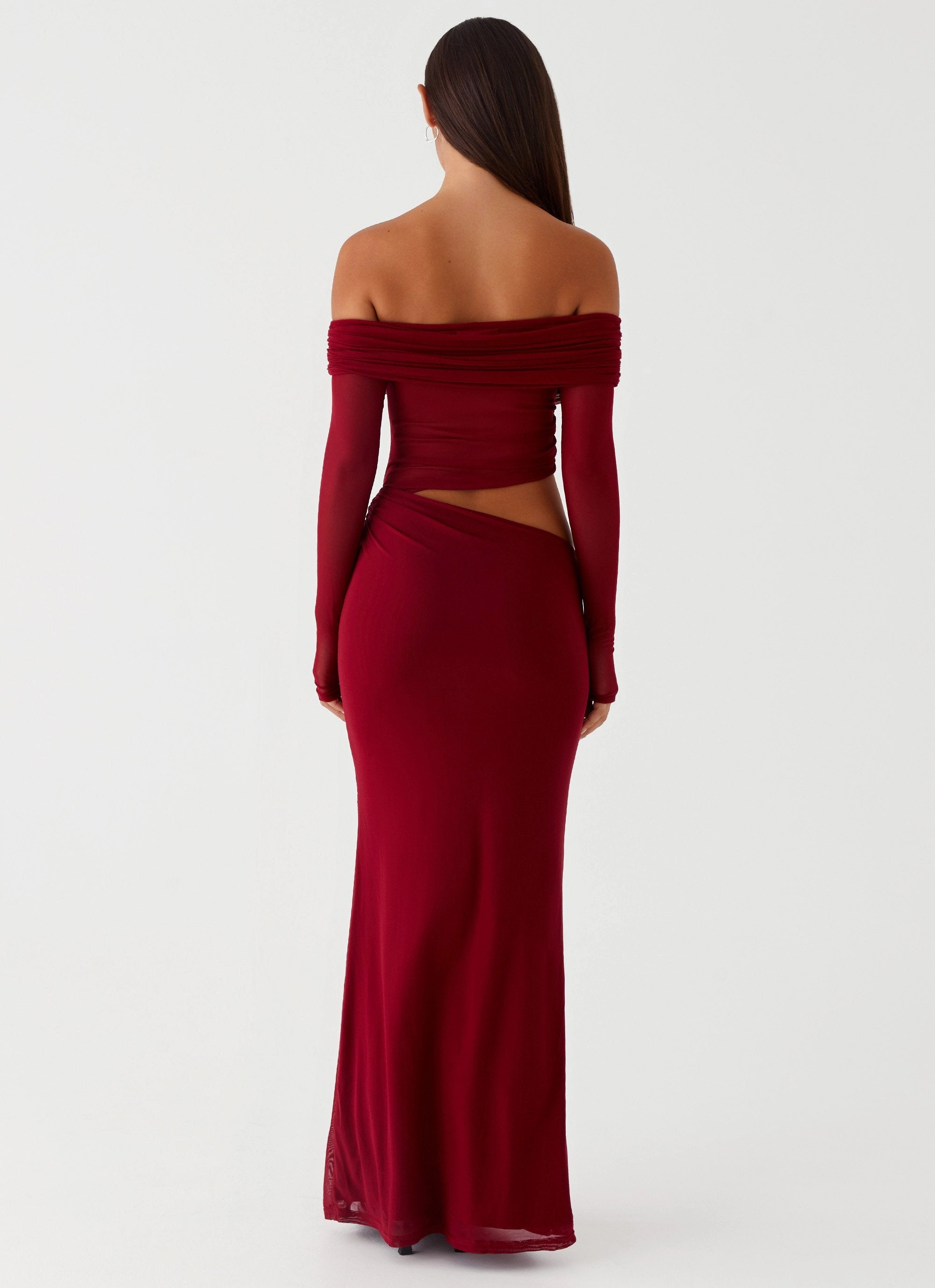 Polished look dress Emery Maxi Dress - Cherry Red