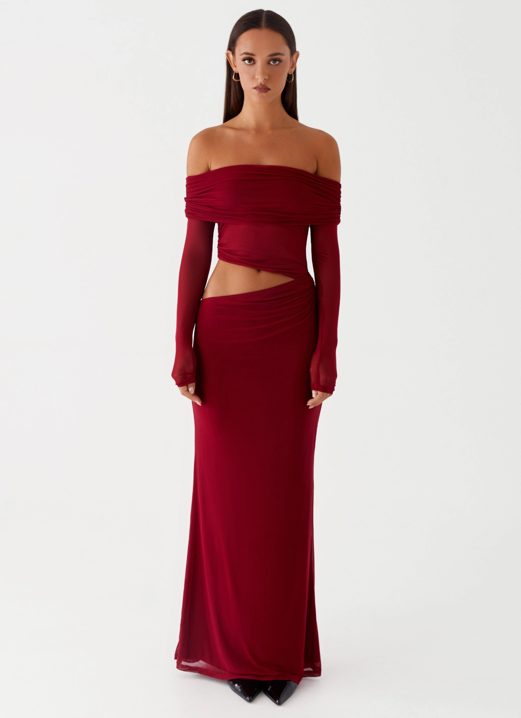 Lounge Comfort Light and Breezy Emery Maxi Dress - Cherry Red