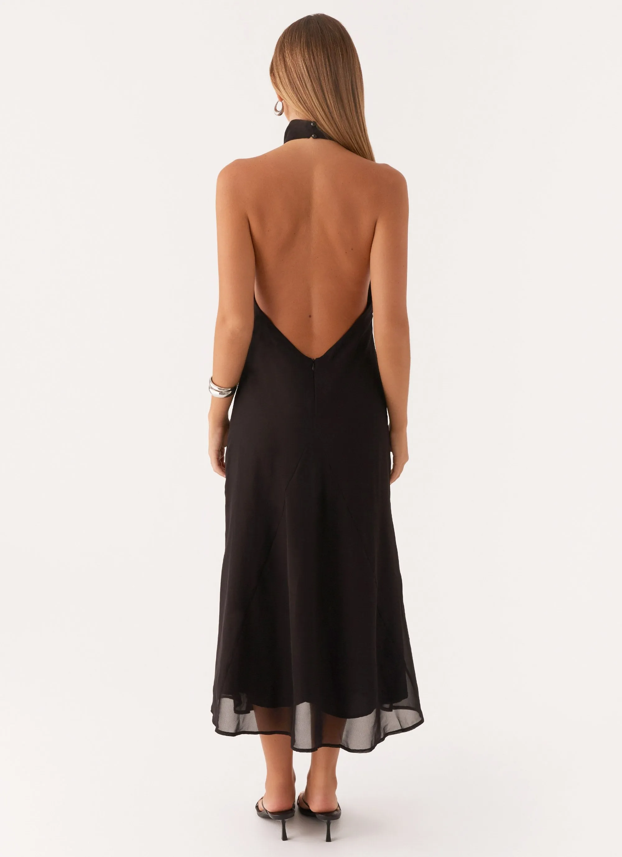 Subtle Glow Emmalyn Midi Dress - Black