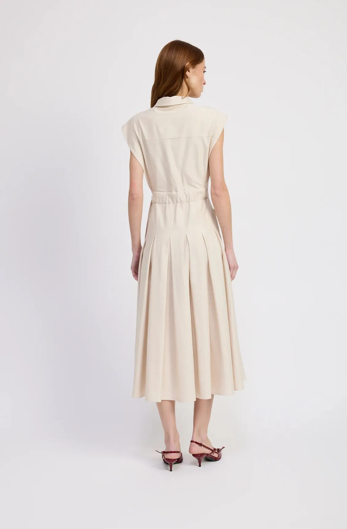 Dream Look En Saison Quince Midi Dress Ecru