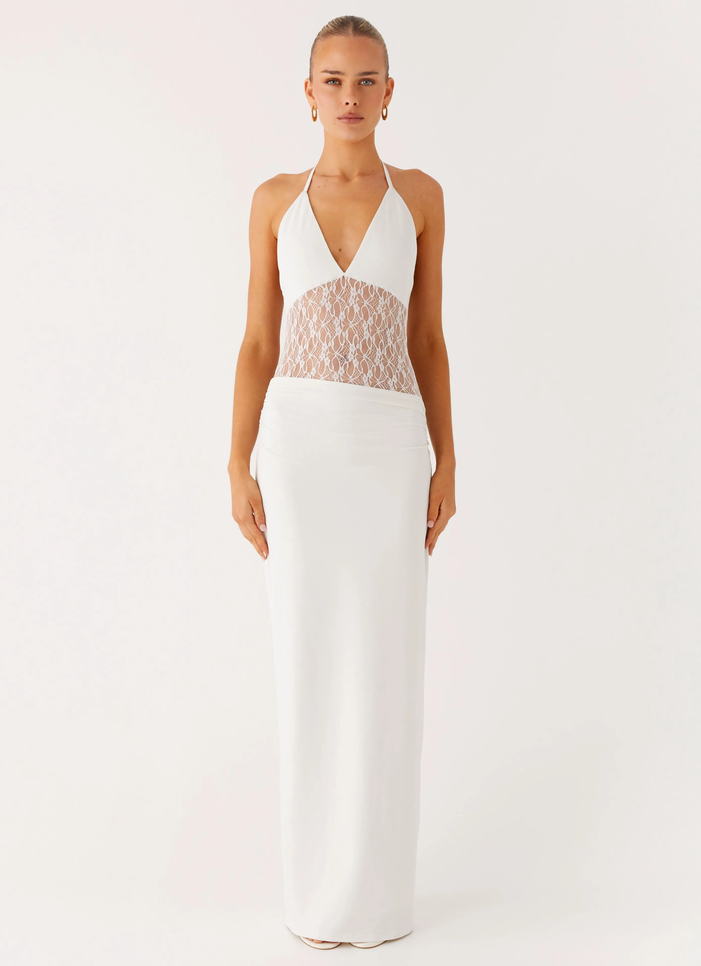 Editor??s-Pick Pure Stitch Enchant Lace Maxi Dress - Ivory