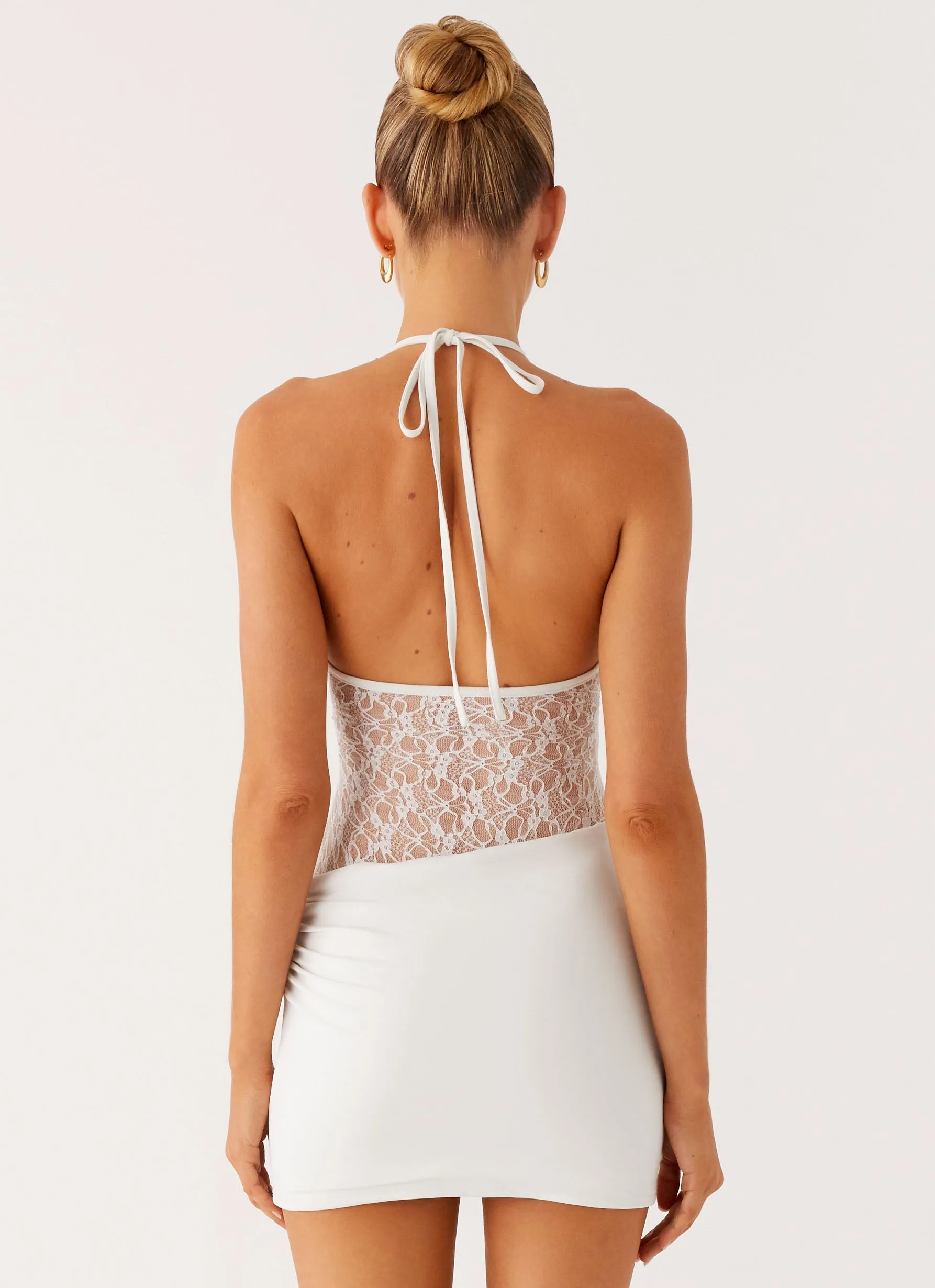 Perfectly Styled Light Comfort Enchant Lace Mini Dress - Ivory