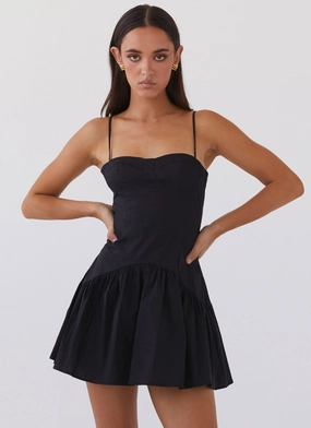Velvet-Touch All Daywear Endless Summer Mini Dress - Black