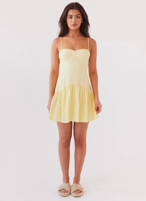 Casual Motion Casual Style Endless Summer Mini Dress - Canary