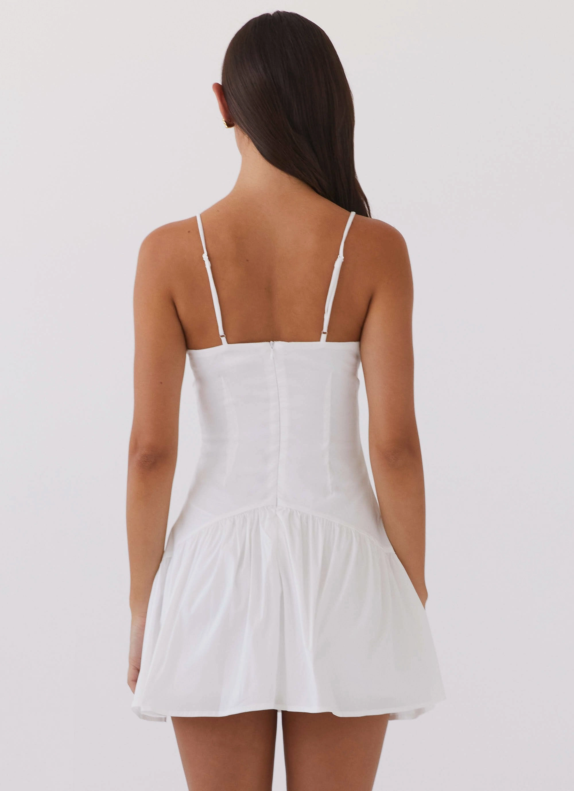 Subtle design Endless Summer Mini Dress - White