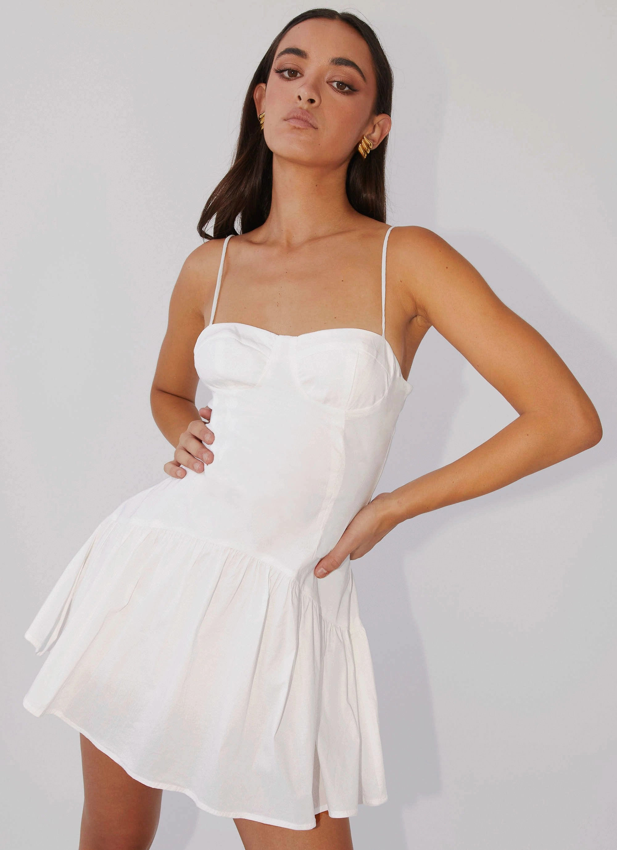 Polished look dress Endless Summer Mini Dress - White