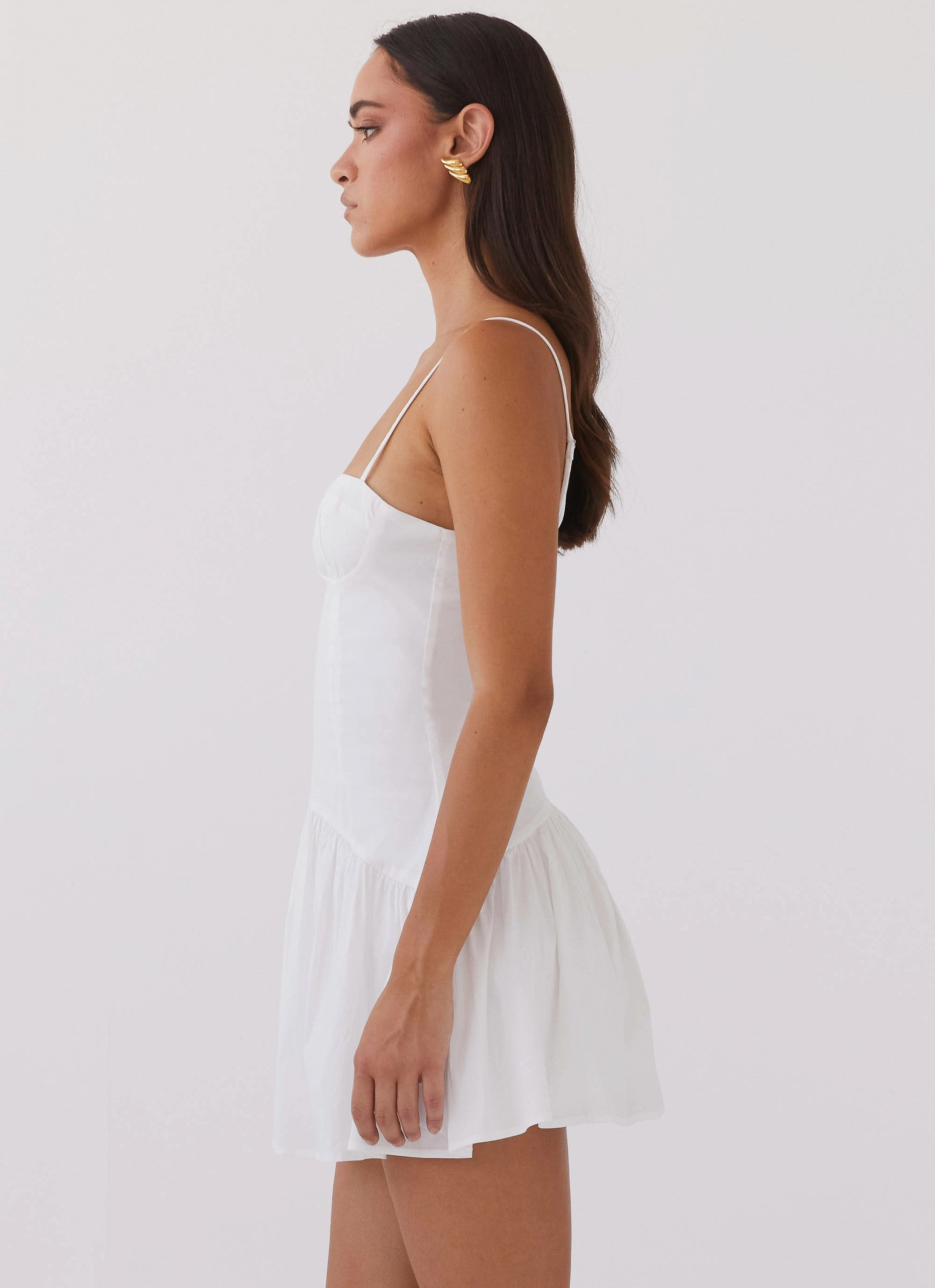 Endless Summer Mini Dress - White WaterRepellentCoating