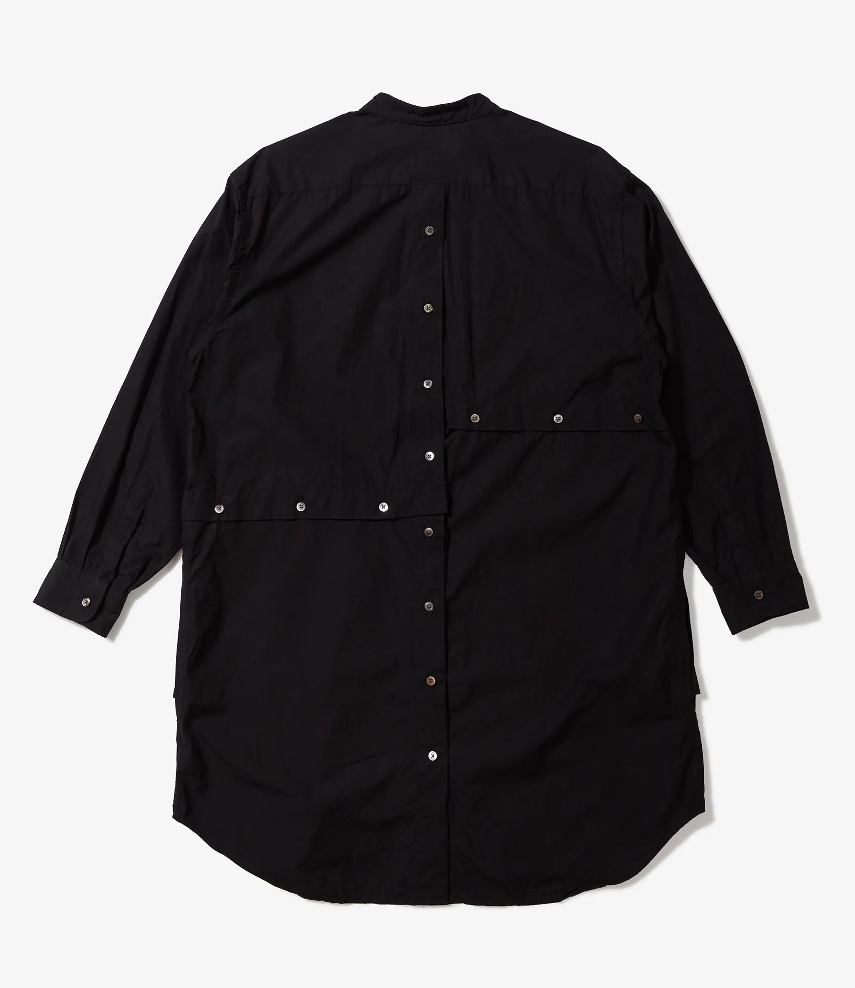 Engineered Garments LB Shirt - Black 100s 2Ply Broadcloth