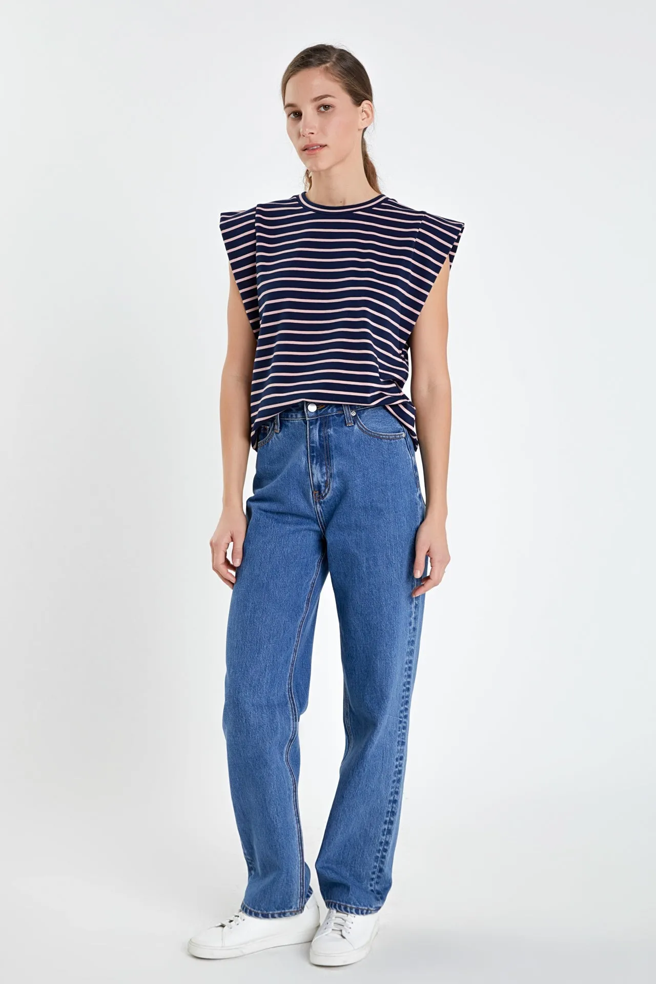 English Factory - Stripe Sleeveless T-shirt