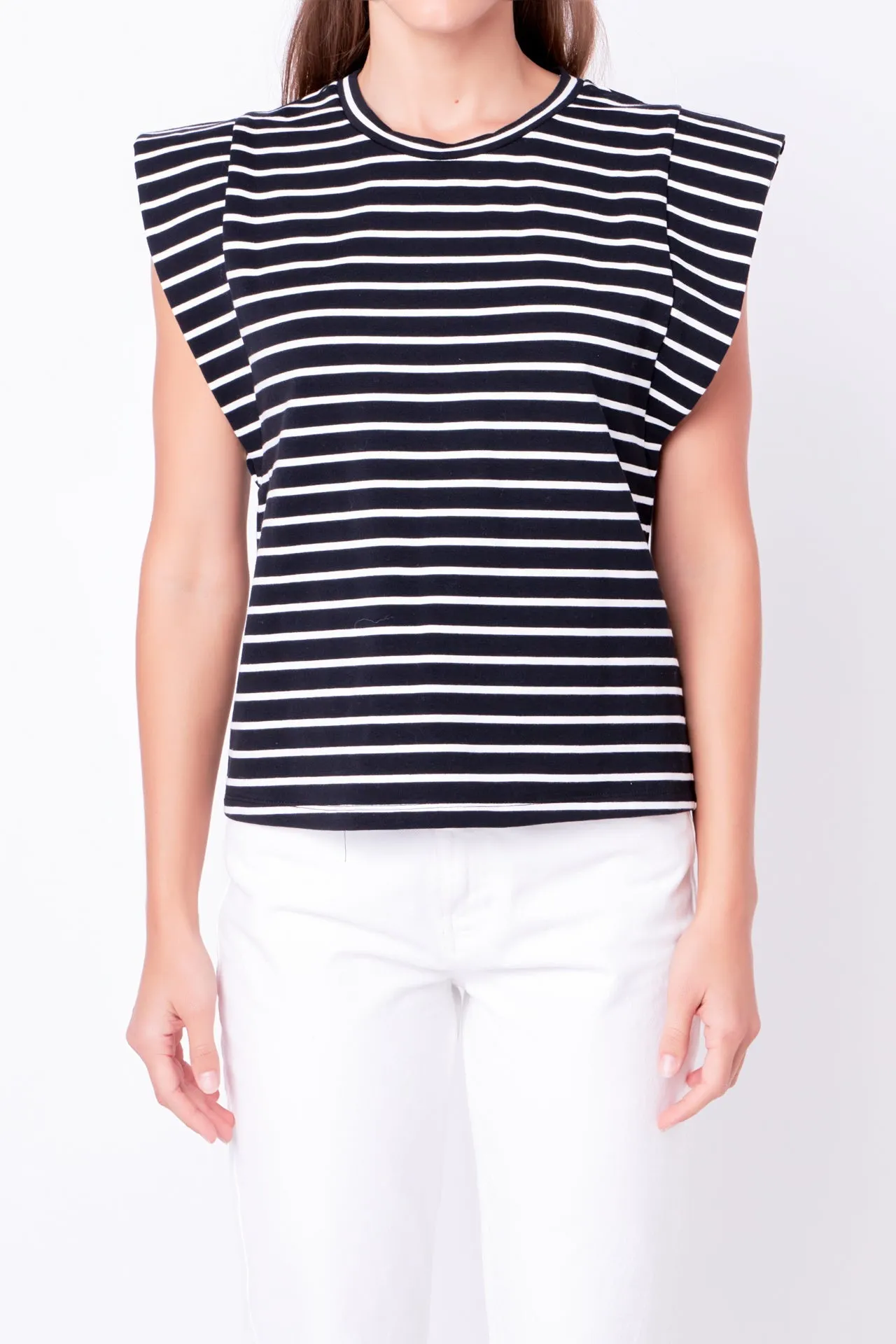 English Factory - Stripe Sleeveless T-shirt