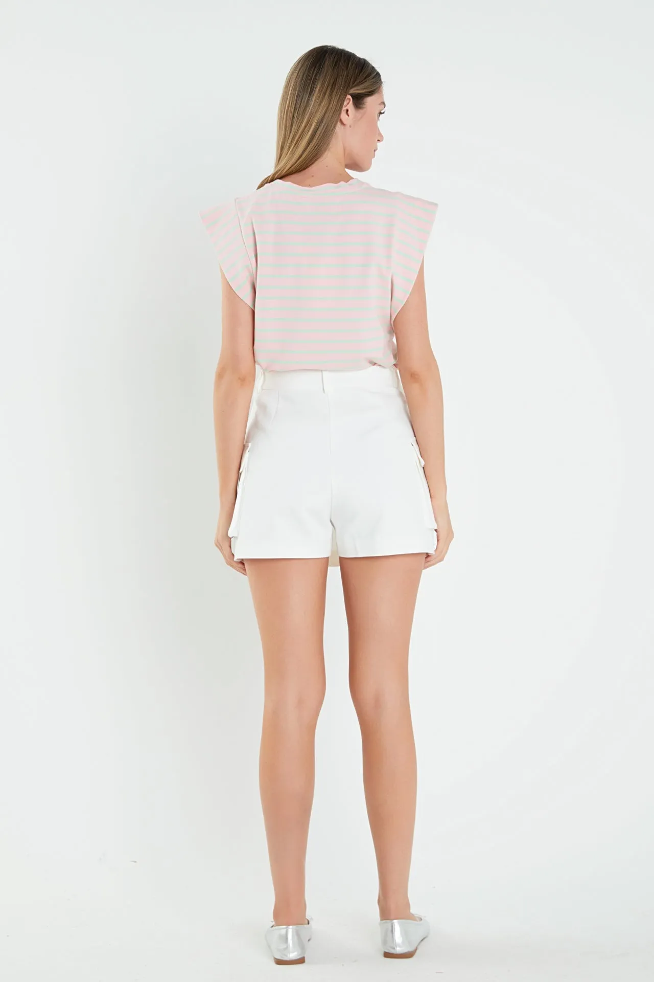 English Factory - Stripe Sleeveless T-shirt