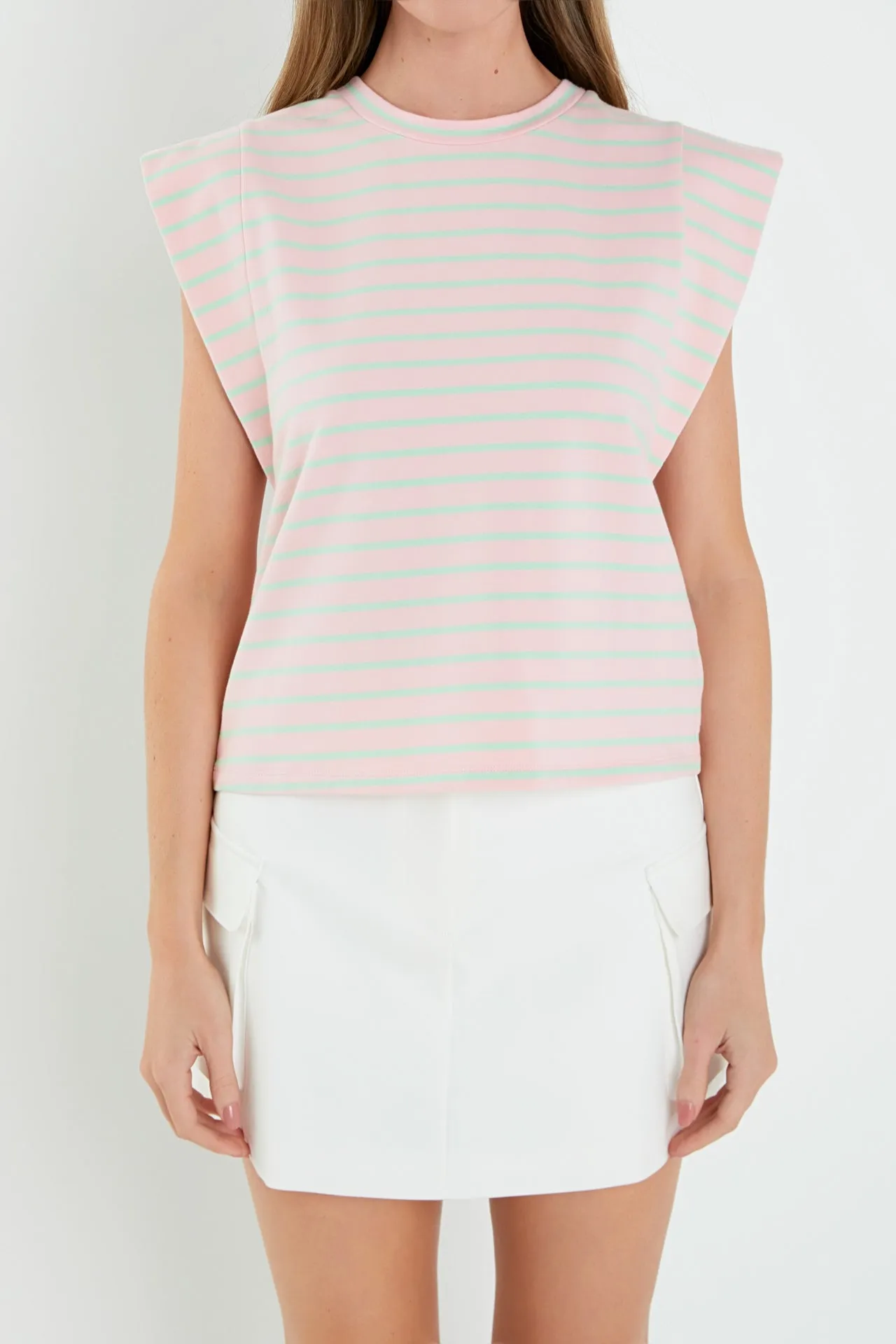 English Factory - Stripe Sleeveless T-shirt