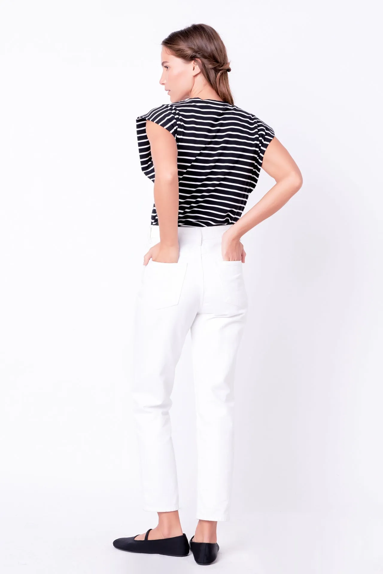 English Factory - Stripe Sleeveless T-shirt