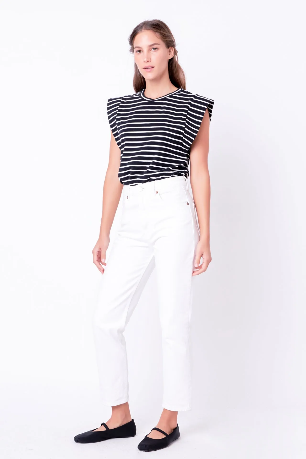 English Factory - Stripe Sleeveless T-shirt