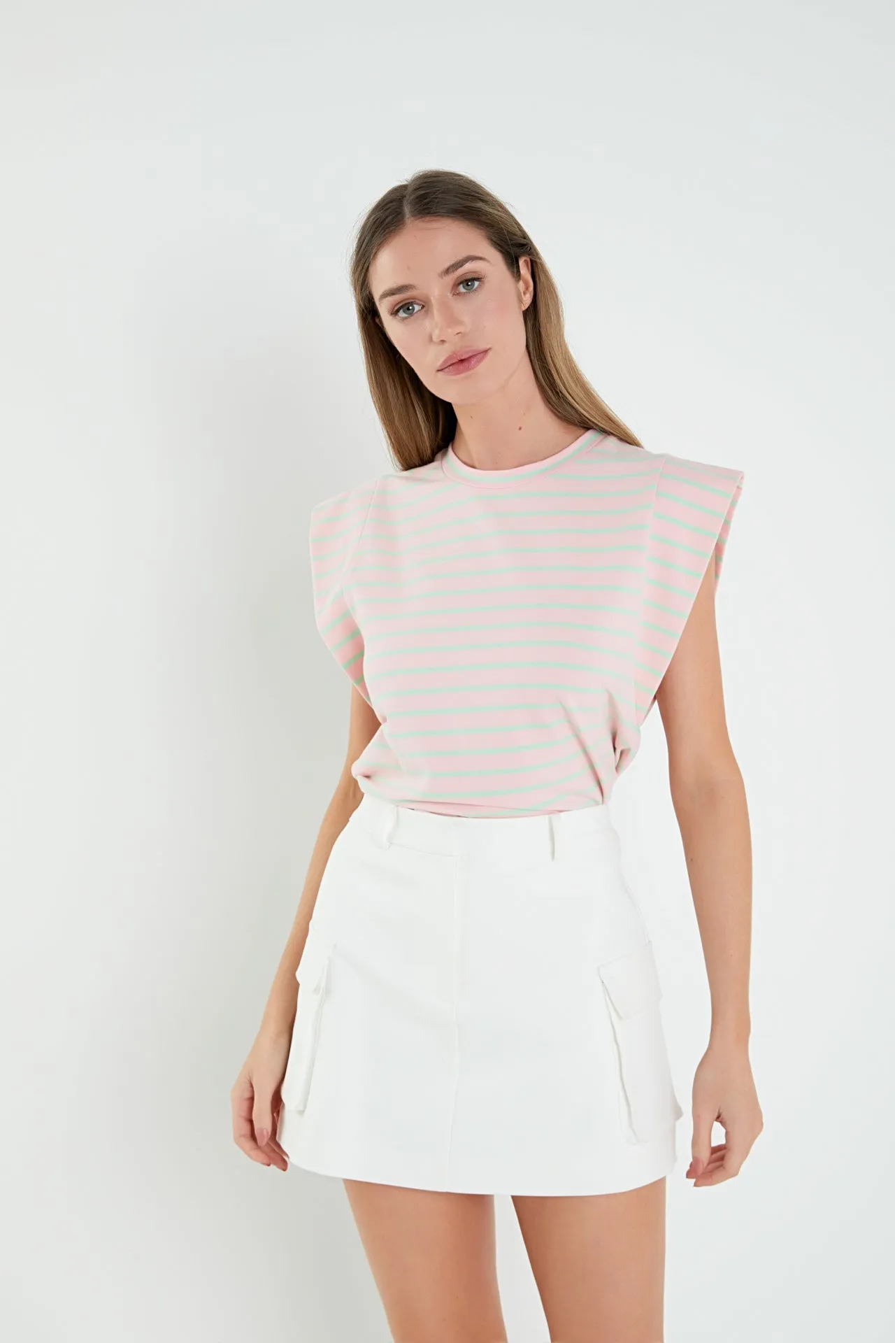 English Factory - Stripe Sleeveless T-shirt