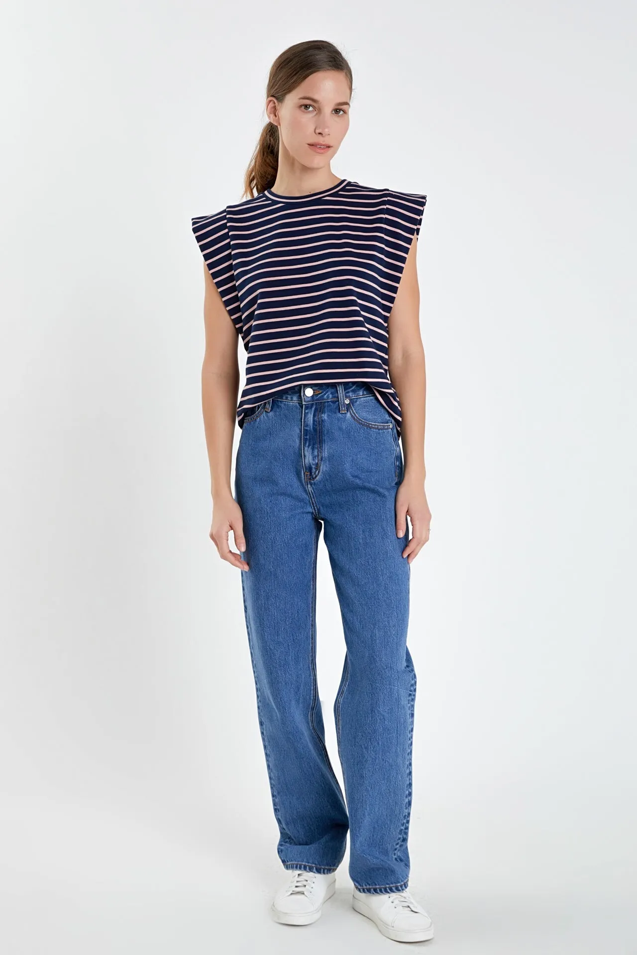English Factory - Stripe Sleeveless T-shirt
