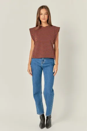 English Factory - Stripe Sleeveless T-shirt