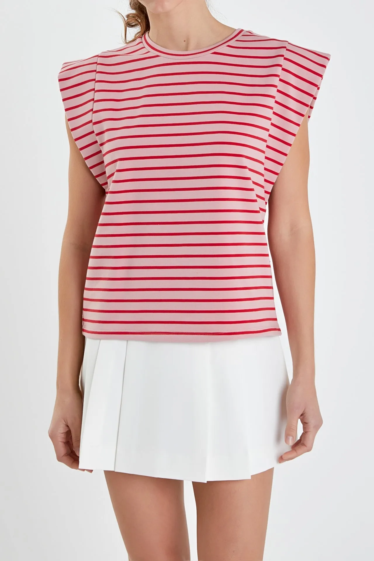 English Factory - Stripe Sleeveless T-shirt