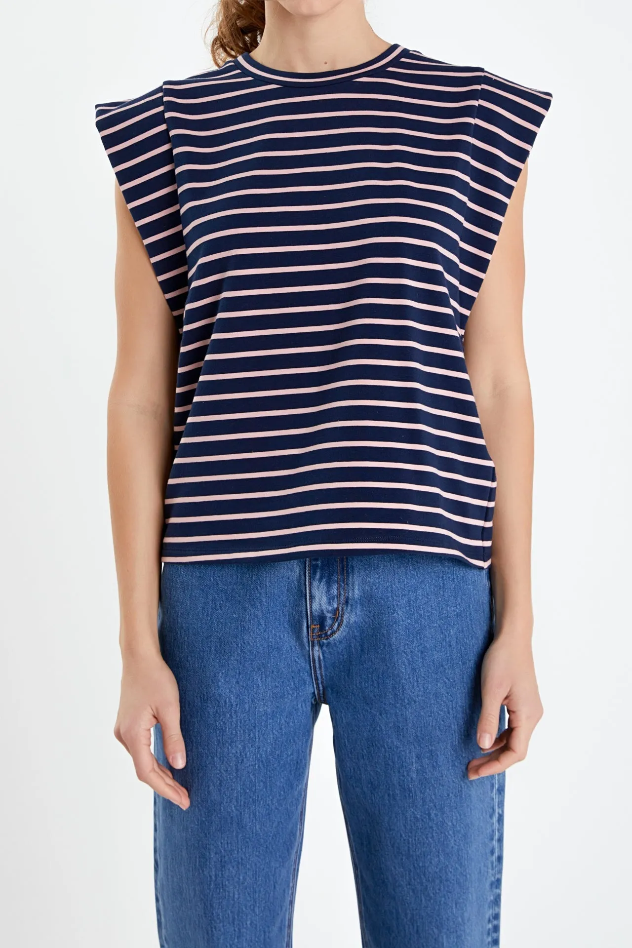 English Factory - Stripe Sleeveless T-shirt