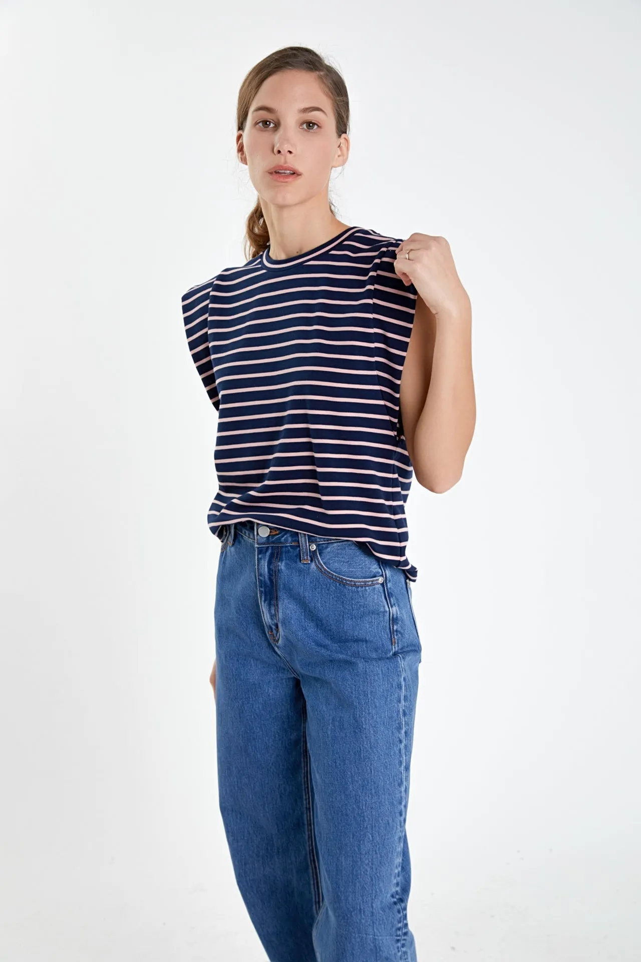 English Factory - Stripe Sleeveless T-shirt
