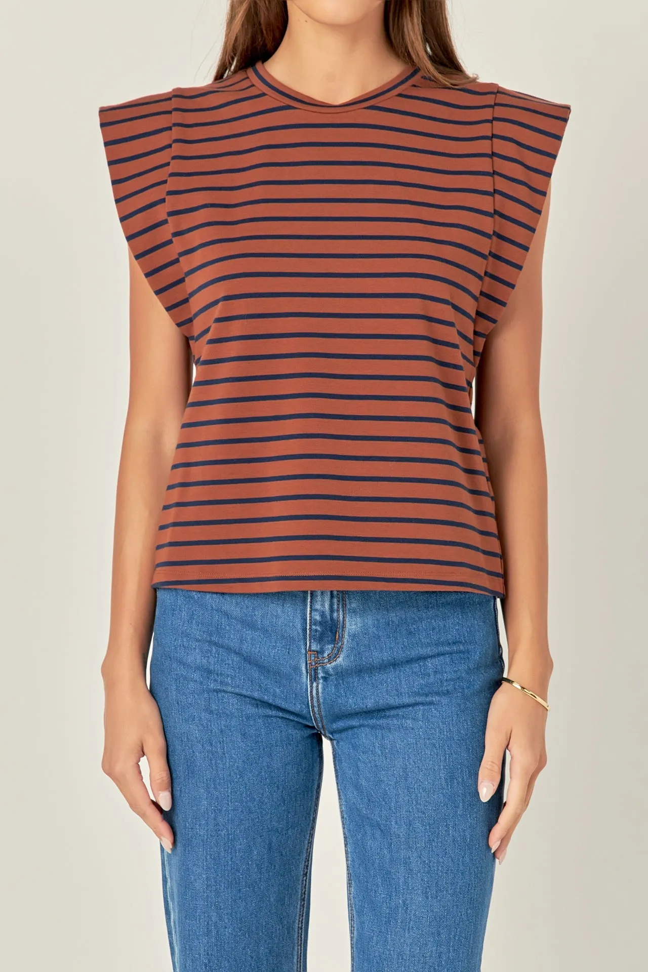 English Factory - Stripe Sleeveless T-shirt