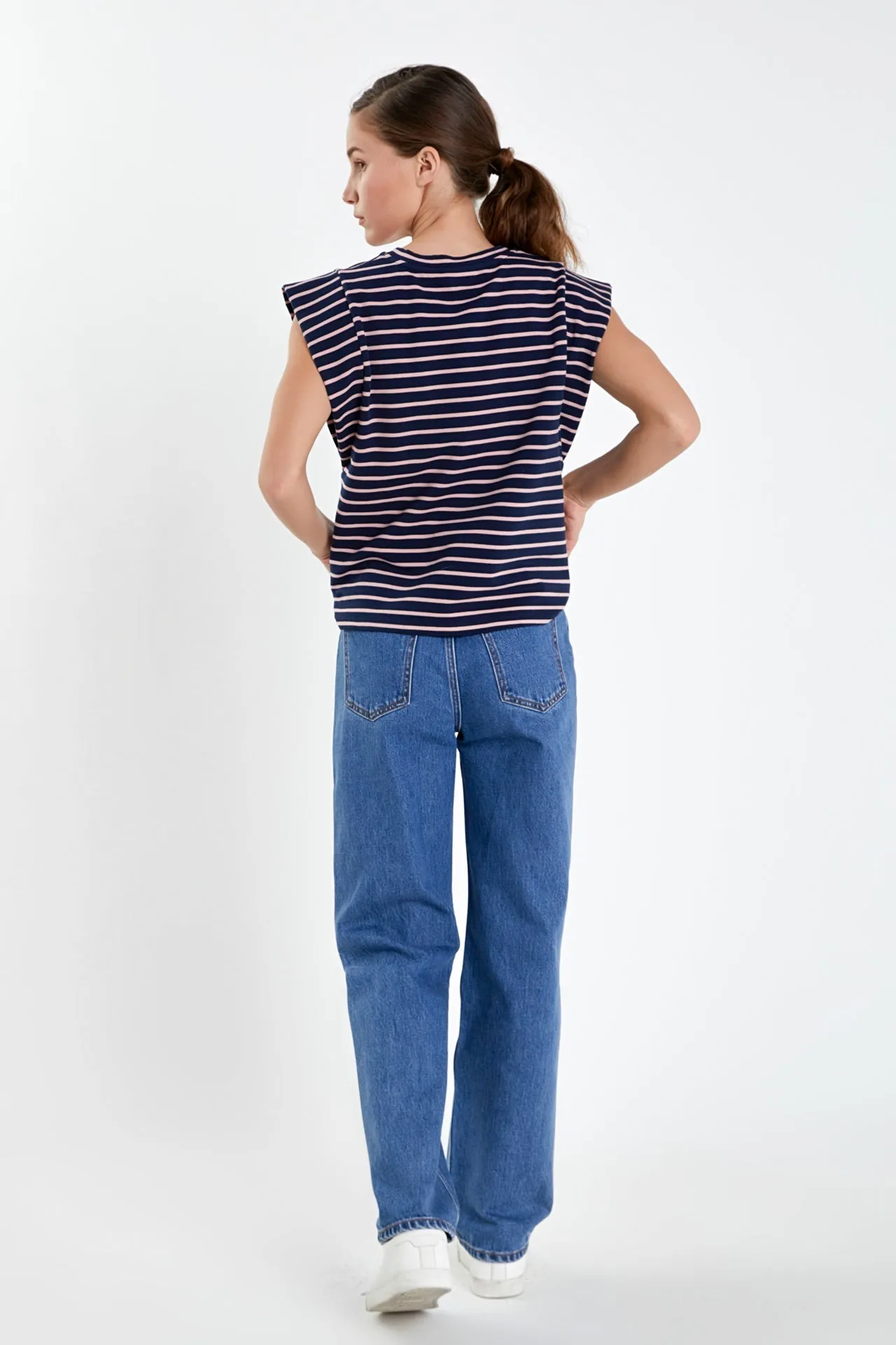 English Factory - Stripe Sleeveless T-shirt