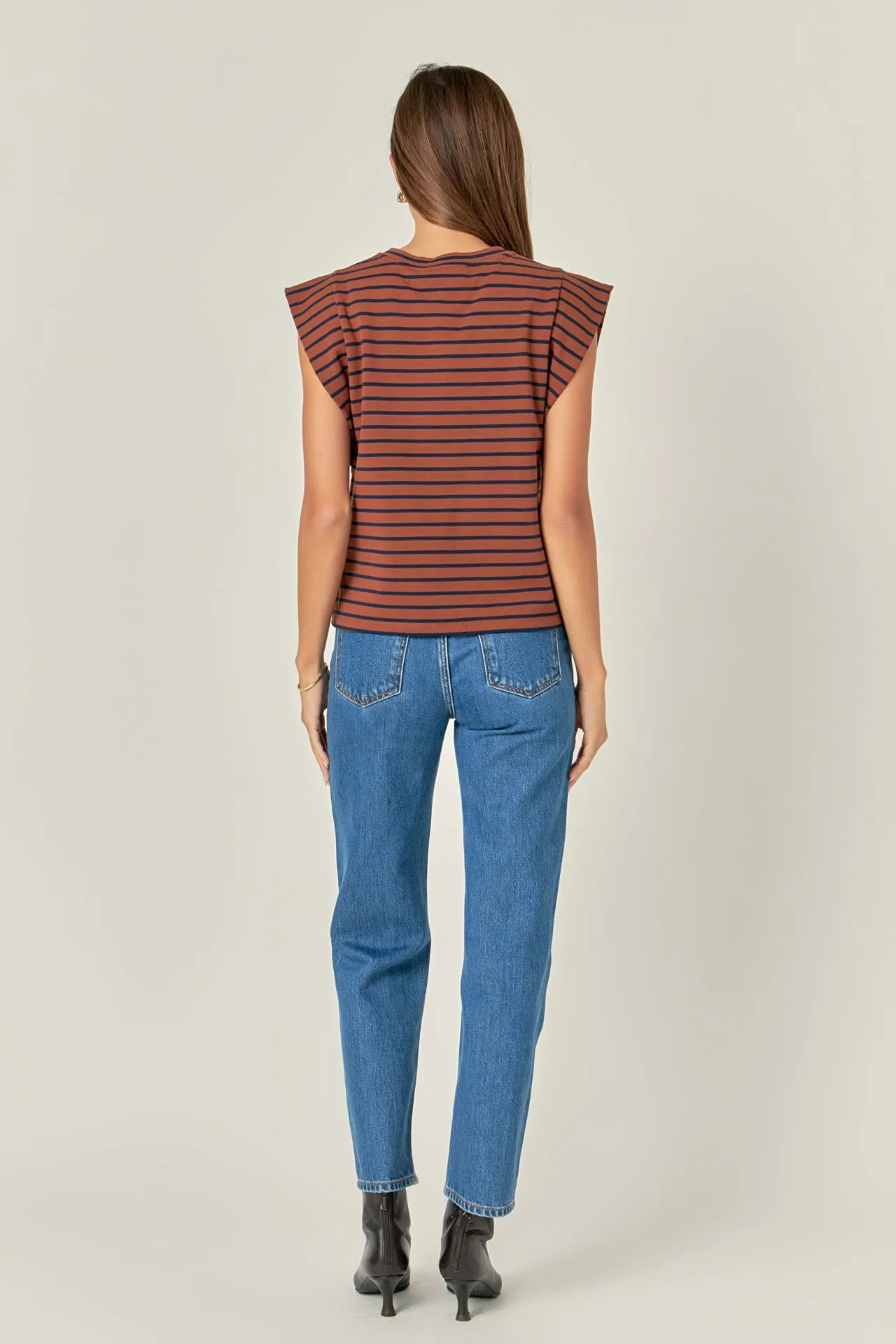 English Factory - Stripe Sleeveless T-shirt