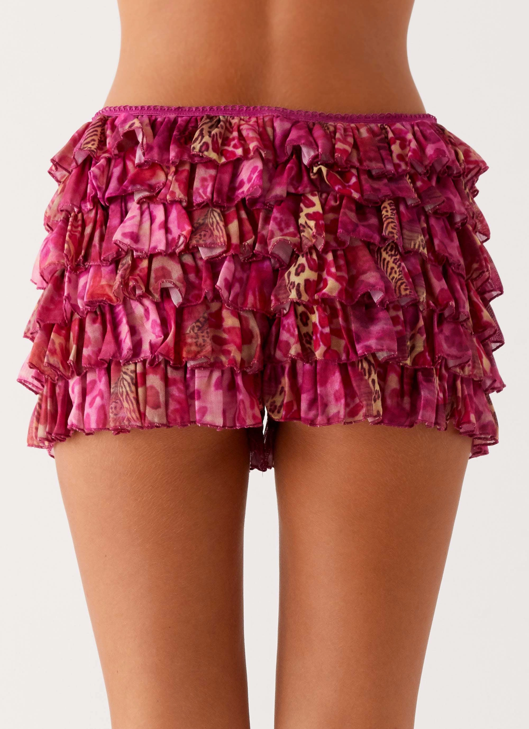 Entertain Me Bloomer Shorts - Lavender Lagoon Comfortable Look Chilly Weather Comfort