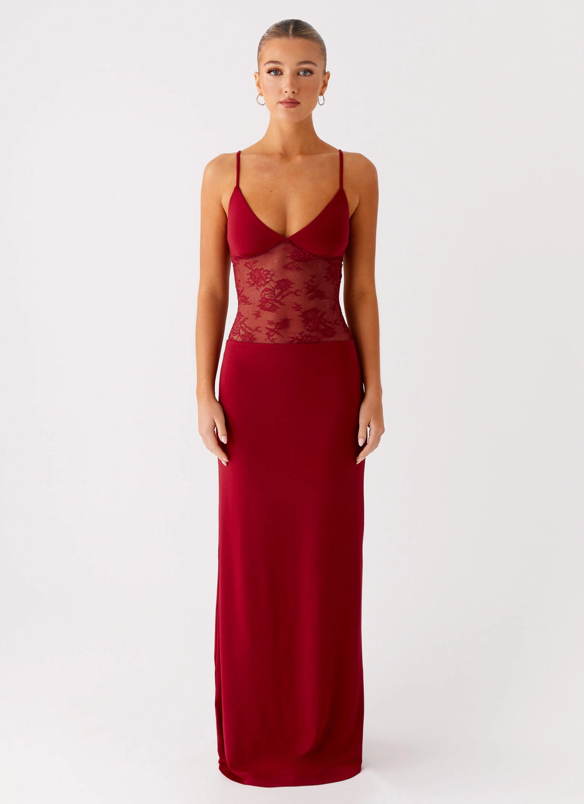 Summer Mood Envy Maxi Dress - Maroon