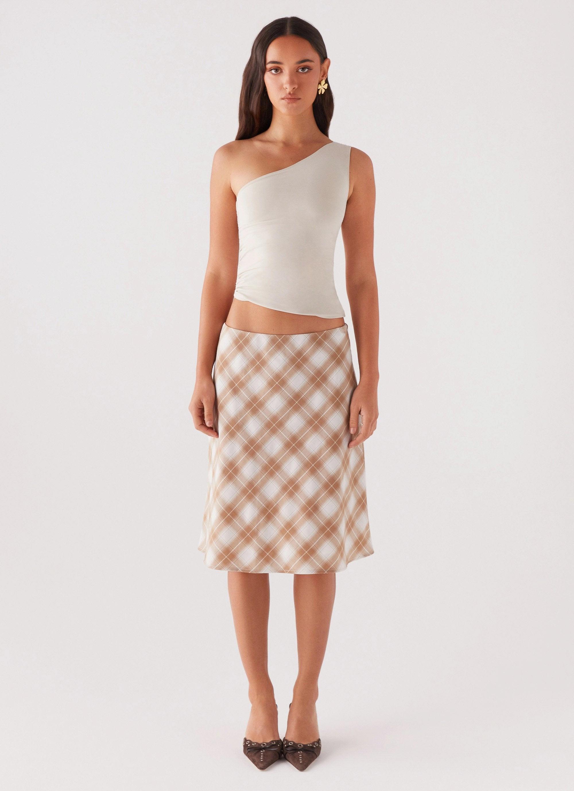 Lenny One Shoulder Top - Ecru NonIrritatingTags