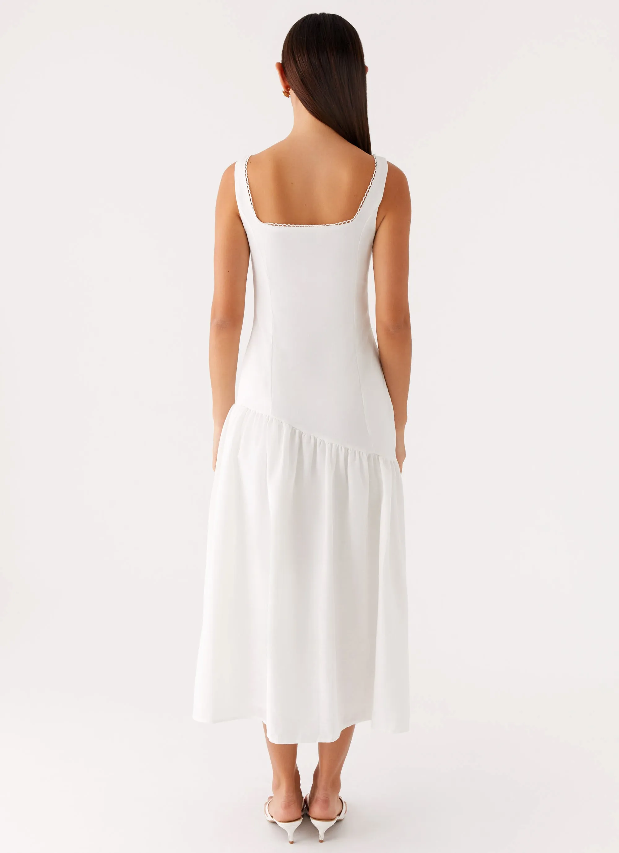 Esmerelda Midi Dress - White Urban appeal