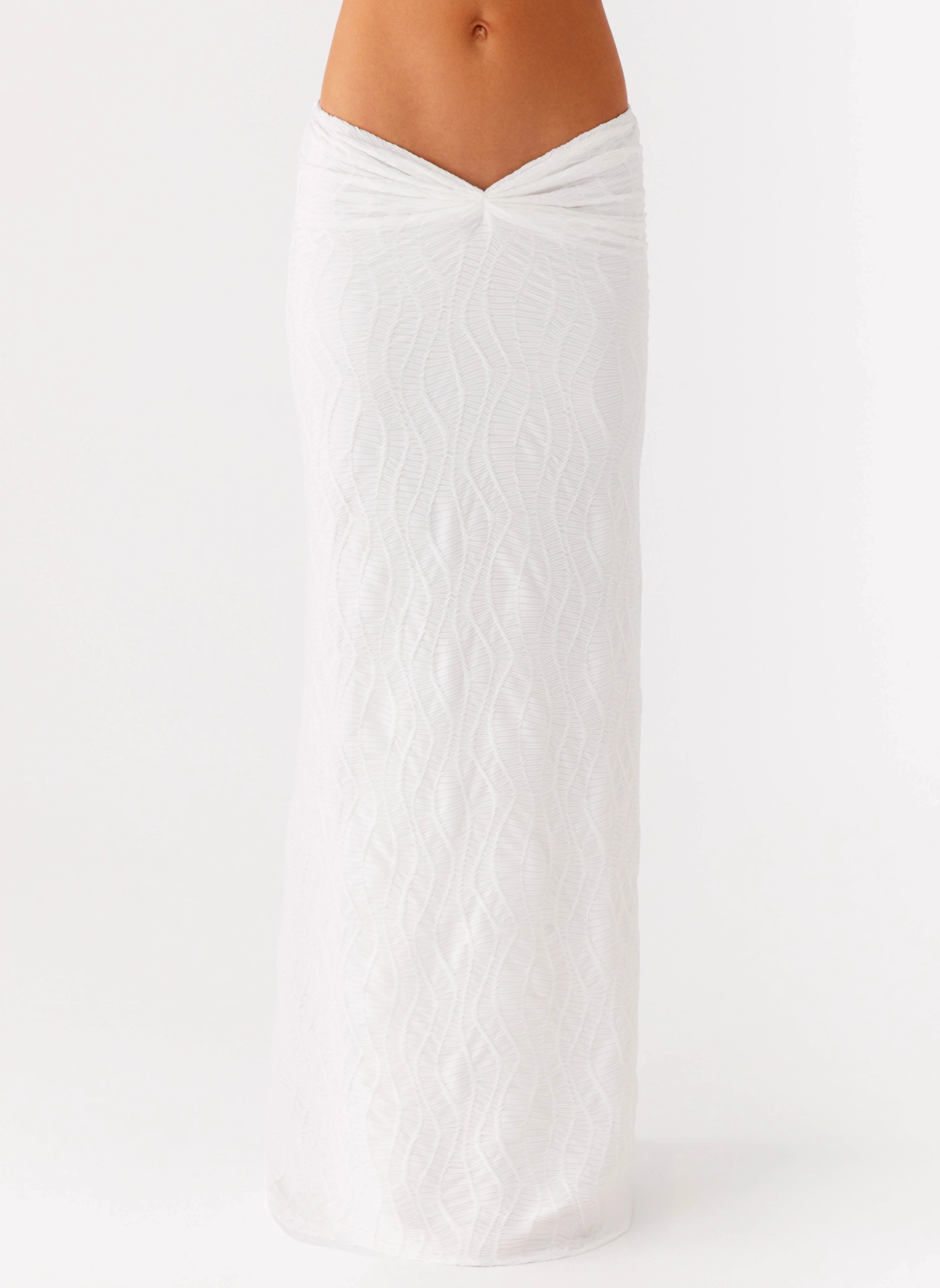 Briene Maxi Skirt - White Outdoor activities Utility Style