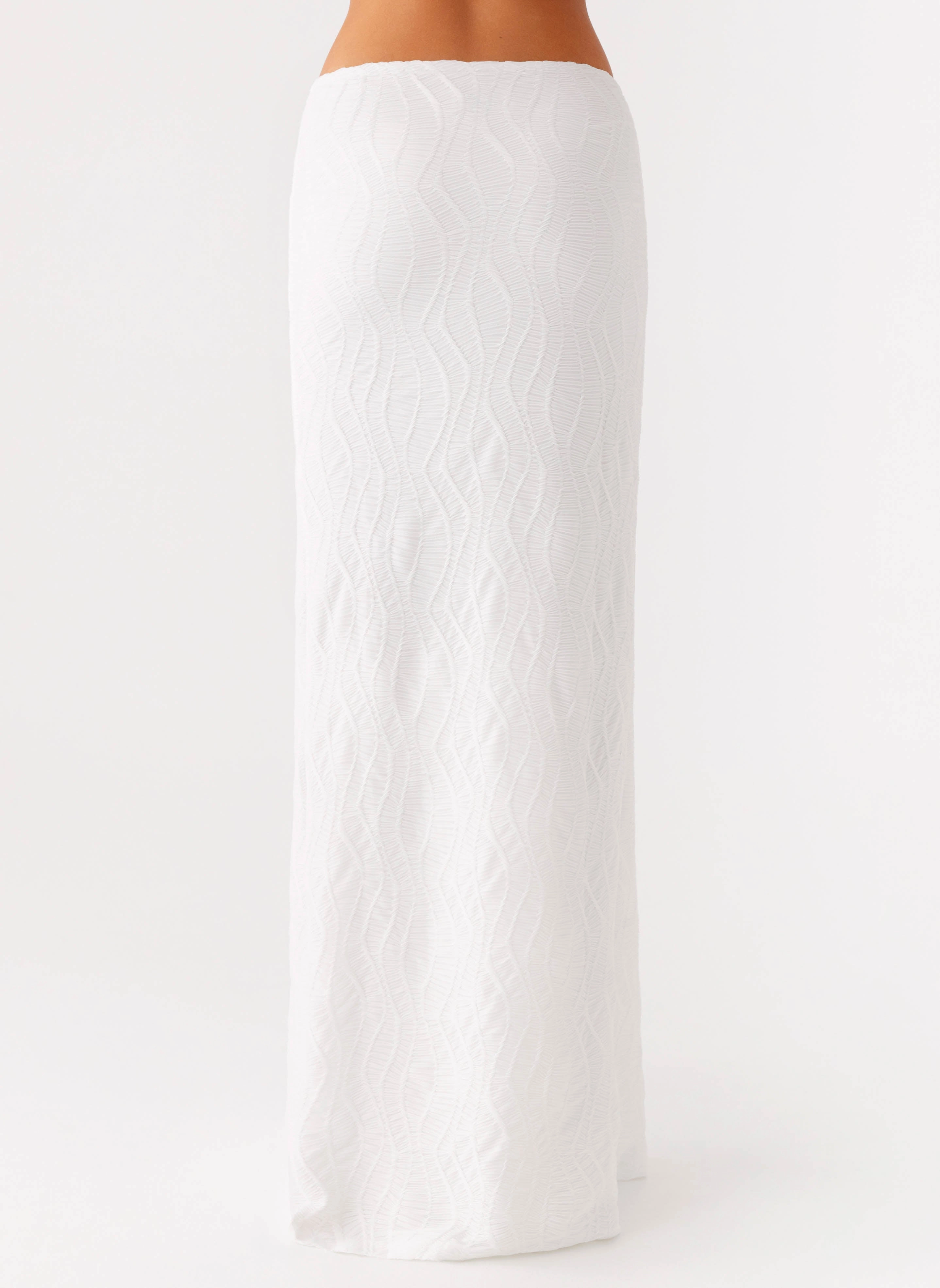EcoFriendlyBlend Briene Maxi Skirt - White