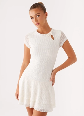 Esty Mini Dress - Ivory Fall Comfort Vibrant Edge