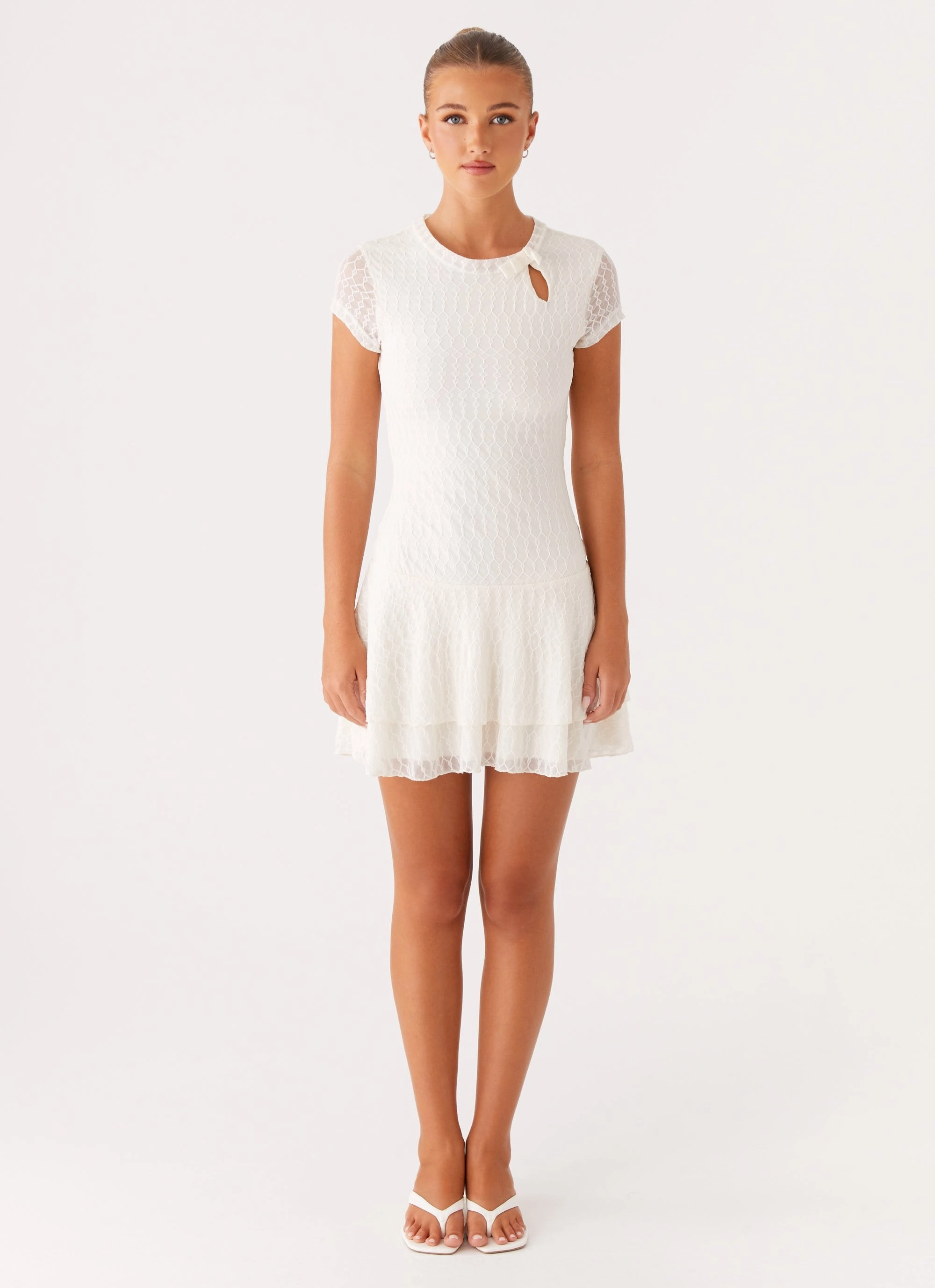 Esty Mini Dress - Ivory Modern Soft