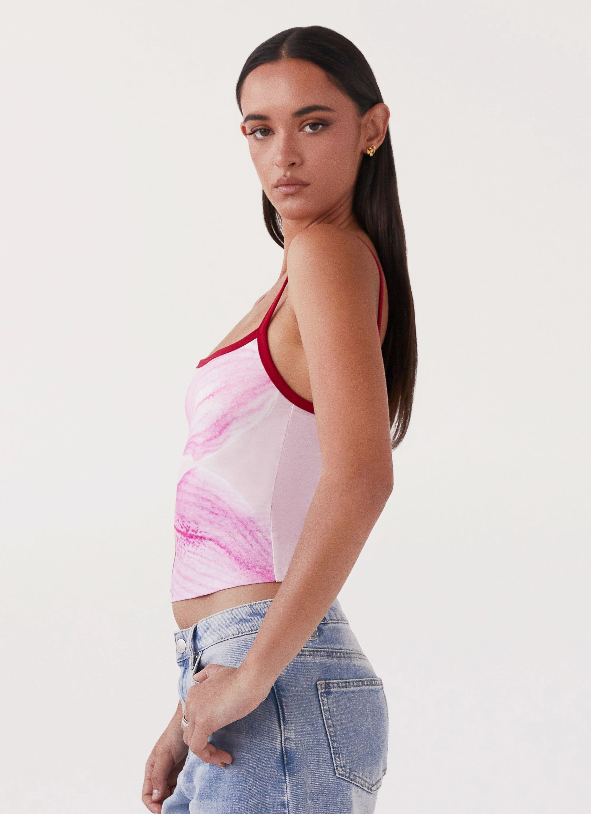 WrinkleResistantTextile Eternal Sunshine Tank Top - Pink Peony