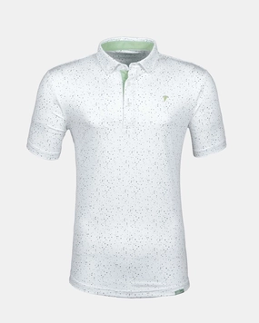 Relaxed Look Teal Confetti Classic Polo