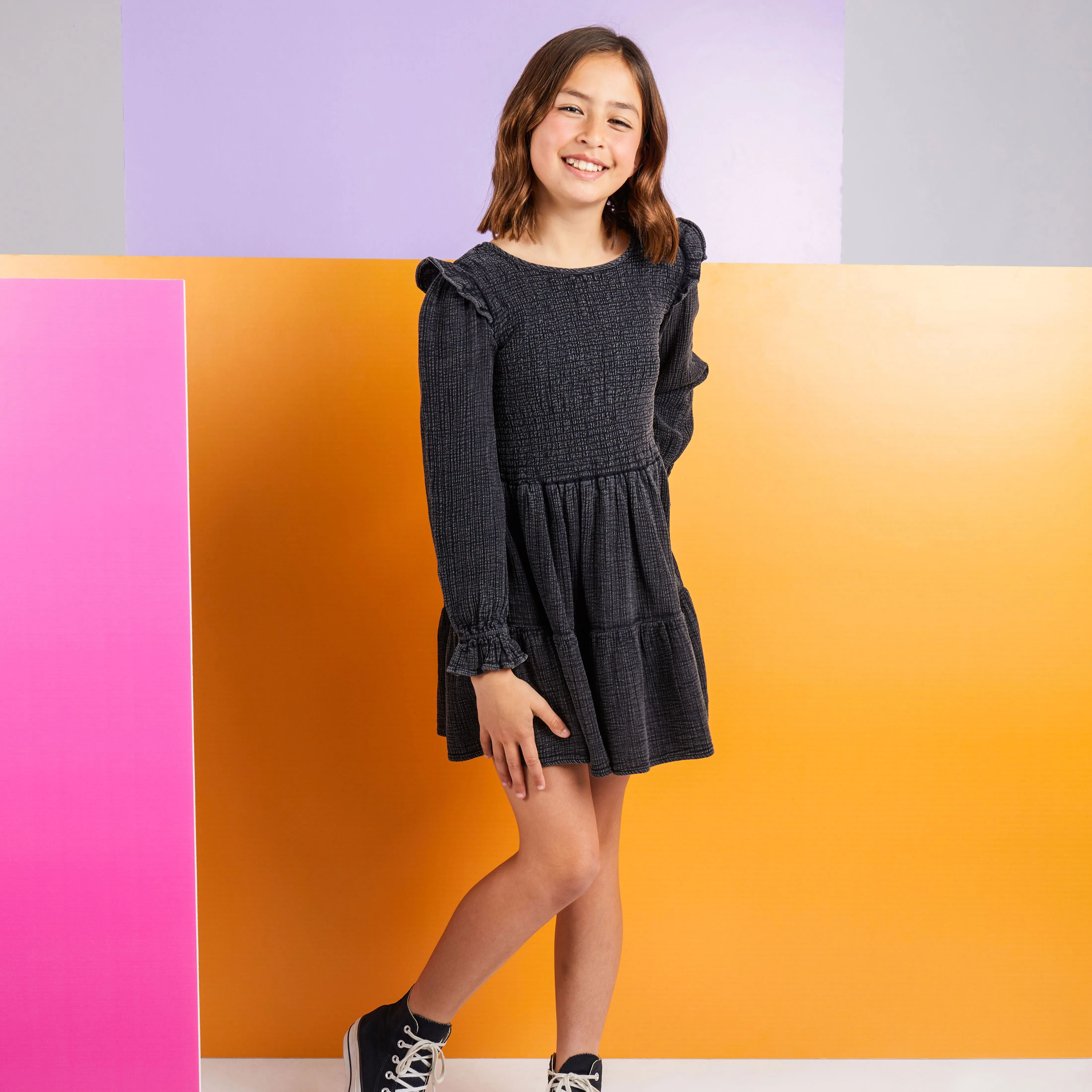 Eve Girl Ivy Dress (8-16) - Black