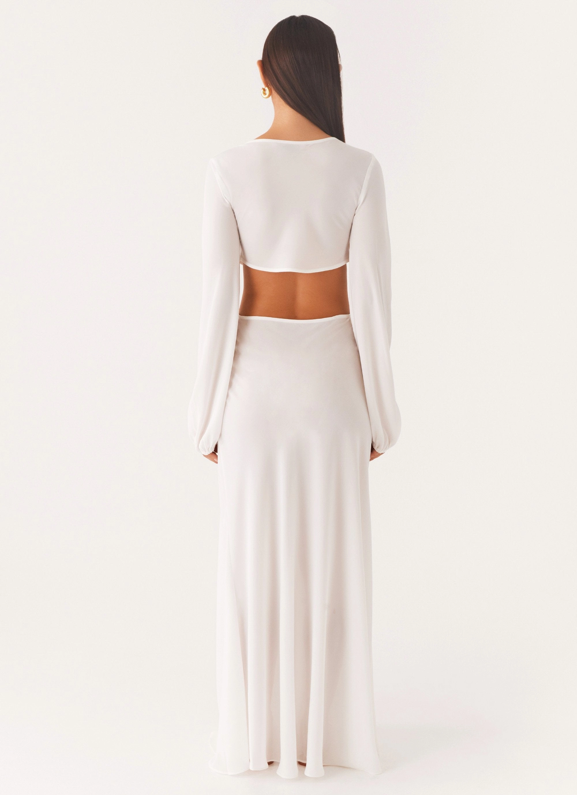 Coastal Maxi Dress - White Delicate Mood Comfy Style