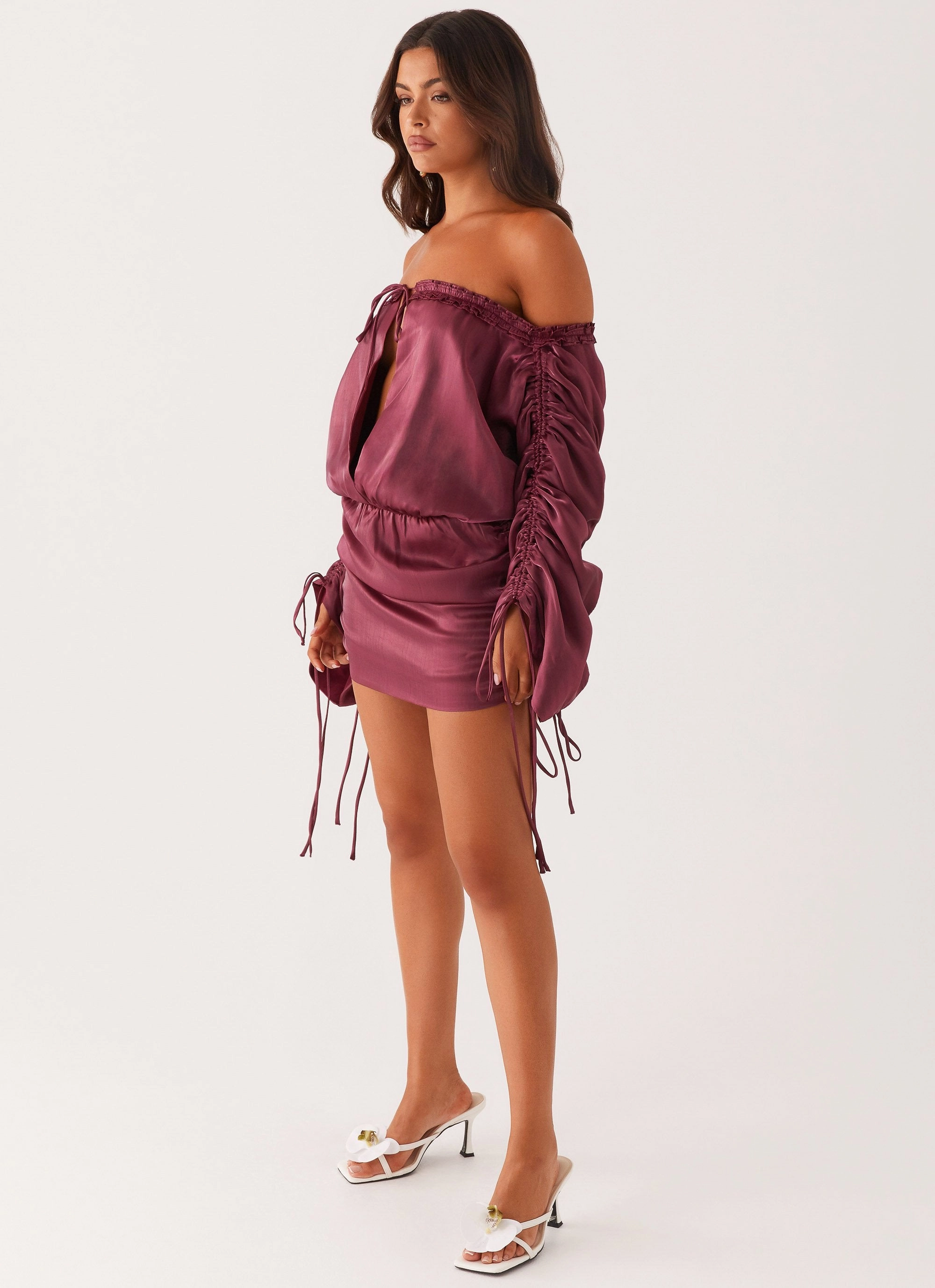Classic Layers Sophisticated Wear Reeve Mini Dress - Mulberry