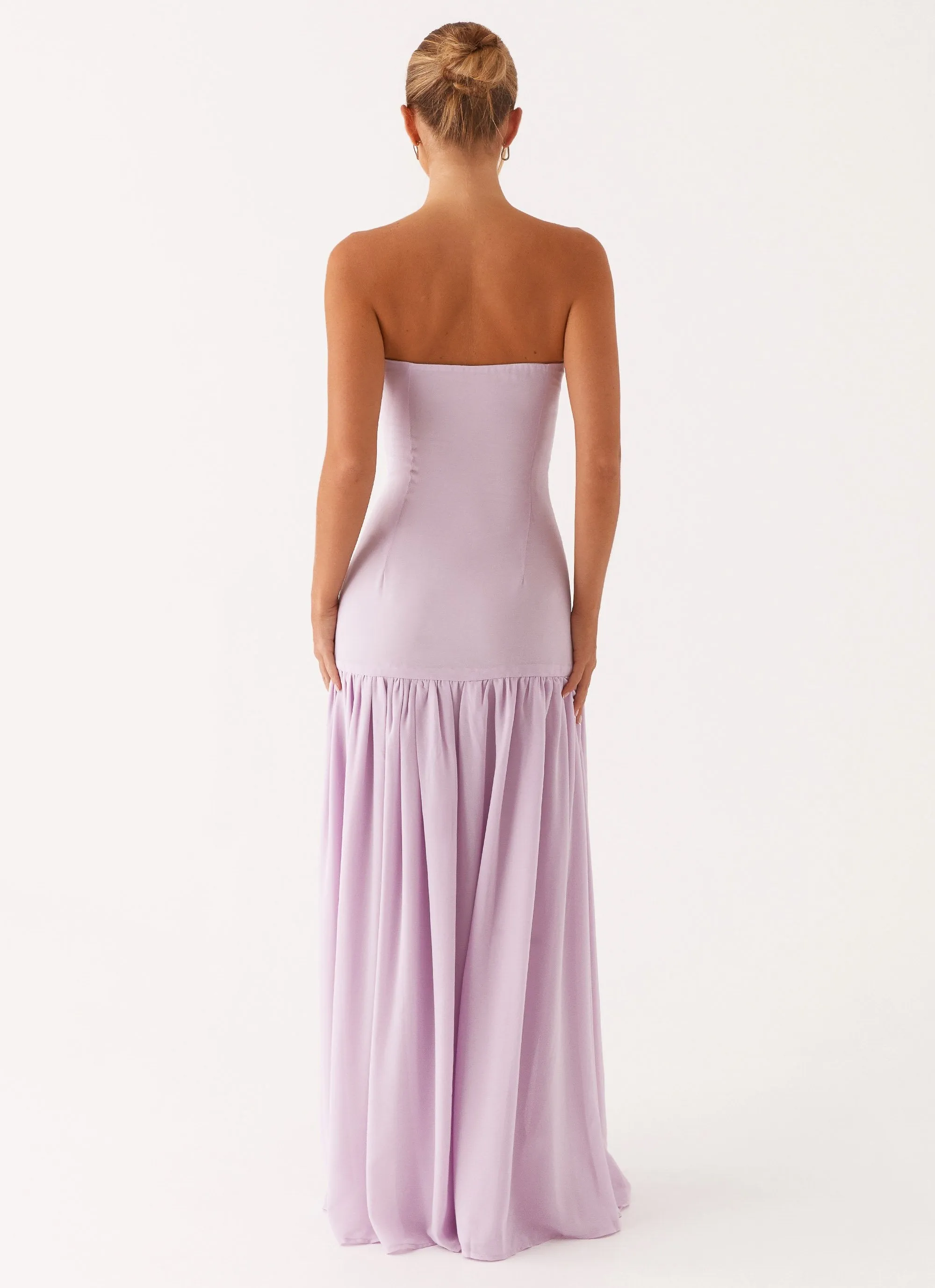 Baby-Shower Eden Strapless Maxi Dress - Lilac