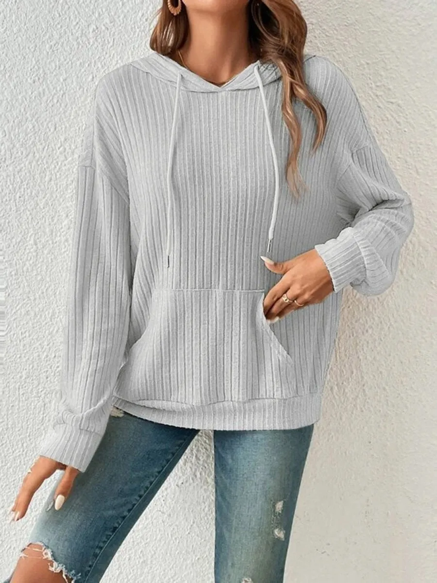 Everyday Ease Ribbed Hoodie
