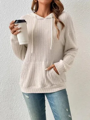 Everyday Ease Ribbed Hoodie